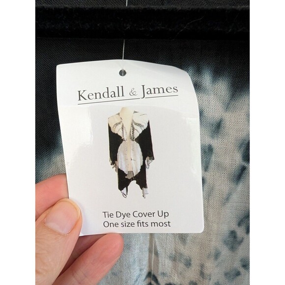 NWT Kendall & James Tie Dye Swimsuit Beach Cover Up Womens One Size Open Front - Picture 8 of 9